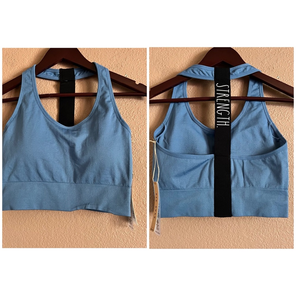 Rae Dunn Strength Daylight Sports Bra Size Large NWT